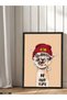 Cool Lama One-Piece Black Wooden Framed Painting - 2
