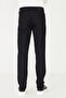 Black Straight Cut Modern Casual Jean Trousers - 4