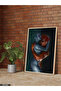 Fire and Water One-Piece Wooden Framed Painting