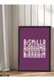 Bismillahirrahmanirrahim One Piece Black Wooden Framed Painting - 2