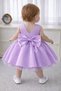 Baby Girl Lilac Bow Detailed Birthday, Special Day Dress - 2