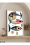 Abstract Art and Fishes One Piece Wooden Framed Painting - 4