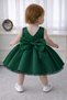 Baby Girl Emerald Green Bow Detailed Birthday, Special Occasion Dress - 2