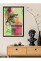David Statue One Piece Black Wooden Framed Painting - 3