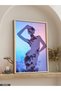 Floral Woman Silhouette One-Piece Wooden Framed Painting - 4