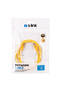 S-link Sl-cat601ye، كابل Cat6، طول 1 متر (أصفر) - 4
