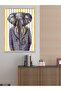 Suitable for Suits Elephant One Piece Wooden Framed Painting - 3