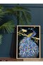 Majestic Peacock One-Piece Wooden Framed Painting - 2