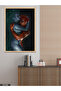 Fire and Water One-Piece Wooden Framed Painting - 3