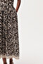 High Waist Zipper Pocket Midi Skirt - 3