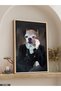 Gentleman Dog One Piece Wooden Framed Painting - 4