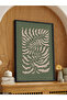 Boho Style Plant One-Piece Black Wooden Framed Painting - 4