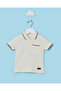 Infant Boys Cream Seersucker Polo Shirt