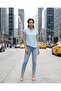 Women Blue Plain Casual Blouse - 5