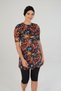 Garden Patterned Short Sleeve Tights Hijab Swimsuit - 6