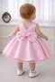 Baby Girl Candy Pink Bow Detailed Birthday, Special Day Dress - 2