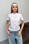 Women's Tulip Accessory 100% Cotton T-Shirt White - 26Y 26516 - 3