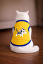 Yellow Happy Cat Printed Cat Tshirt Size 2XL Cat Outfit (100% Cotton Combed)