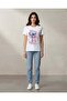 Women White Printed T-Shirt - 4
