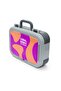 Kids Dark Pink Orange Patterned Stainless Steel Lunch Box 39191 - 4