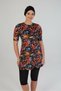 Garden Patterned Short Sleeve Tights Hijab Swimsuit - 5