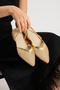 Velora Mesh Lace Stone Embroidered Shoes with Elastic Back - 3