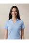 Women Blue Polo Rib T-Shirt - 6