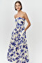 Slim Fit Midi Dress with Rope Straps and Pockets - 5