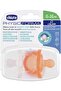 PhysioForma Luxe Soft Silicone Soother 6-16m (2 pcs), Orange/Transparent - 3