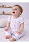 Infant Girls 2-Pack Rib T-Shirts & 2-Pack Rib Leggings Set (Hearts & Lilac Stripe) - 4
