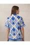 Women Blue Printed Casual Blouse - 5