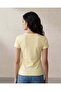 Women Yellow Round Neck T-Shirt - 4