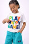 Boys’ 2-Piece Set – “Play Happy Game” Graphic T-Shirt & Textured Shorts - 5
