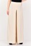 Women Solid Palazzo Pants, Beige