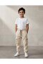 Boys Beige Track Pants With Cargo Pocket - 5