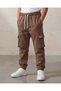 Boys Junior Brown Track Pant with Cargo Pocket - 2