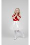 Girl's April 23Rd October 29Th Performance Outfit, Star and Moon Short Sleeve Red T-Shirt, White Tutu Skirt Set - 3