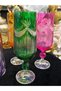 6 Persons Bohemia Crystal 180 ml Sterna Colorful Model Coffee or Water Cup Glass - 6