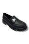 836-26 Leather Loafer Buckle Anatomical Women's Shoes