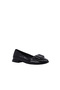 Women's Genuine Patent Leather Classic Ballerinas with Buckle - 2