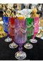 6 Persons Bohemia Crystal 180 ml Sterna Colorful Model Coffee or Water Cup Glass - 7