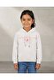 Girls White Hooded Sweatshirt - 2
