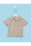 Infant Boys Beige Jacquard Shirt