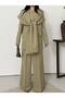 Women's Cape Detailed Set - Stylish and Practical Combination - 8