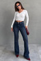 Blue Spanish Flare Women's Jeans Sh350 - 2