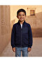 Boys Black Front Zip Sweatshirt