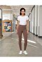 Women Beige Solid Ponte Leggings - 2