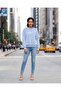 Women Blue Printed Sweatshirt - 5
