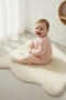 Baby Girl 100% Cotton Interlock Floral Embroidered 2-Piece Top and Bottom Set - 5
