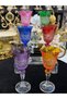 6 Pieces Special Design Hand-Cut Nazeni̇n Pattern 60 ml Bohemia Crystal Footed Coffee Cup Glass - 2